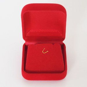 4/$20 Red Velvet Gift Box for Pendant Necklace / Classic Jewelry Packaging